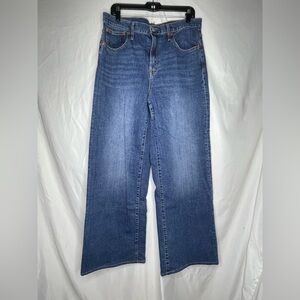 GAP Denim Wide Leg Blue Jeans Pants 31 Tall